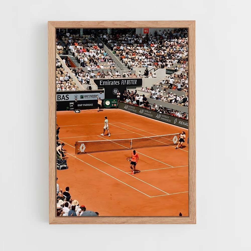 Poster Match sur Terre Battue – affiche Tennis (vue 4)